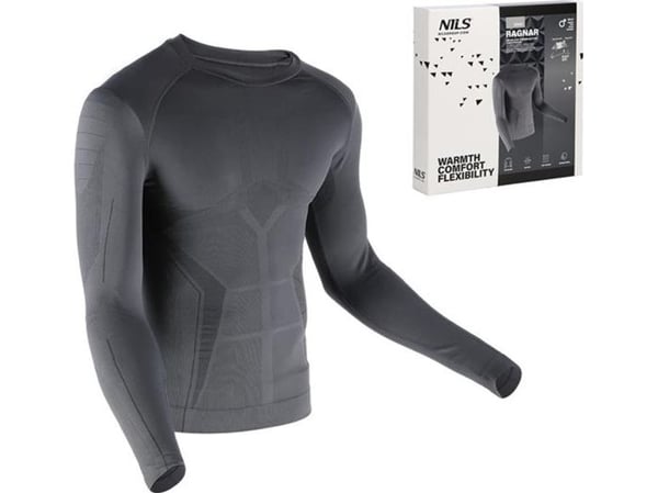Nils Extreme BTK0060 TERMISK T-SKJORTE GRÅ HERRE 2XL/3XL RAGNAR NILS