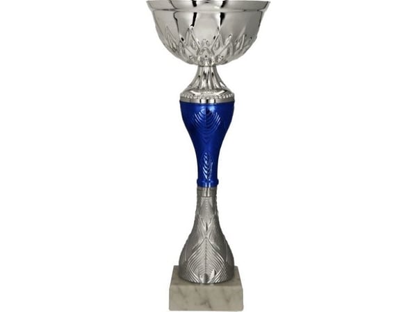 Victoria Sport pokal i metall sølv-blå