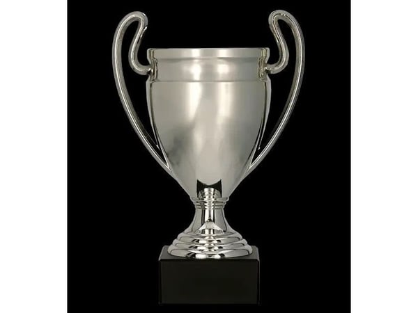 Victoria Sport pokal i plast sølv