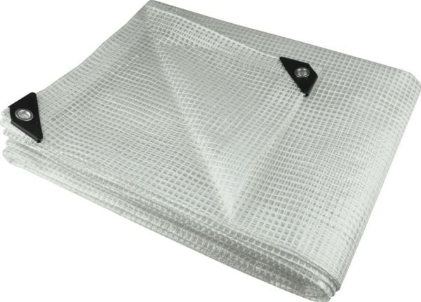 Dedra presenning 2x3 m, 100 g/m² transparent, forsterket