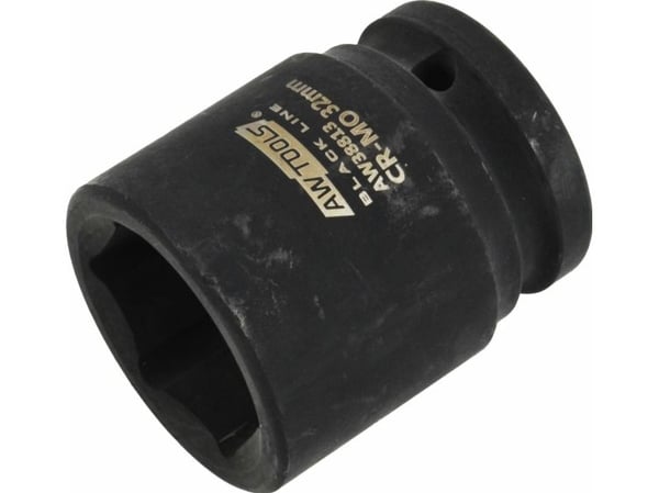 AWTools AWTOOLS SCAXIAL SOCKET 3/4" LYHYT 24mm MUSTA LINJAUS