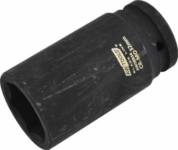 AWTools AWTOOLS SEXAGONAL STRØMSTØTTE 3/4" LANG 24mm SVART LINJE