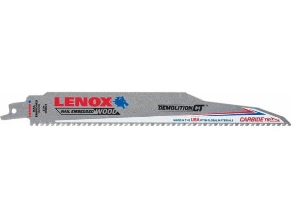 Lenox bajonetsavklinge 229mm - DEMOLITION CT 229x22x1.3mm 6TPI nedbrydning 956RCT 1stk