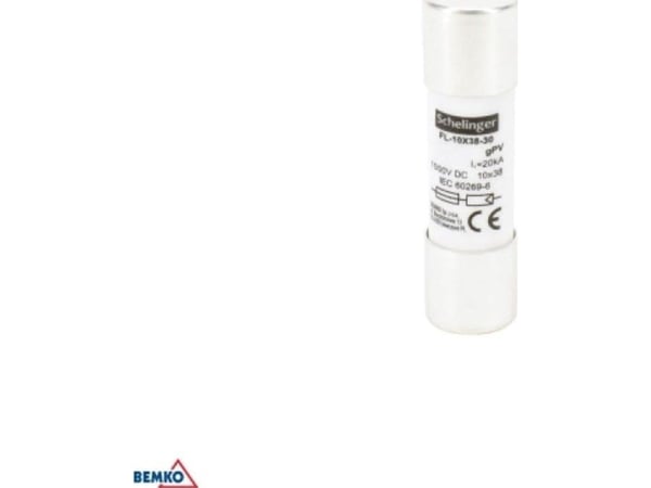Bemko CYLINDRIC INSERT 10x38MM 1000V DC 16A