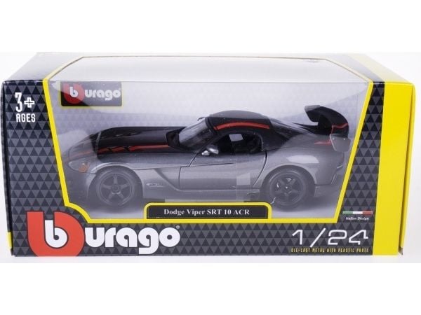 BBURAGO Dodge Viper SRT 10 ACR, Sportsbil, Montert på forhånd, 1:24, Dodge Viper SRT 10 ACR, Alle kjønn, Metall, Plast