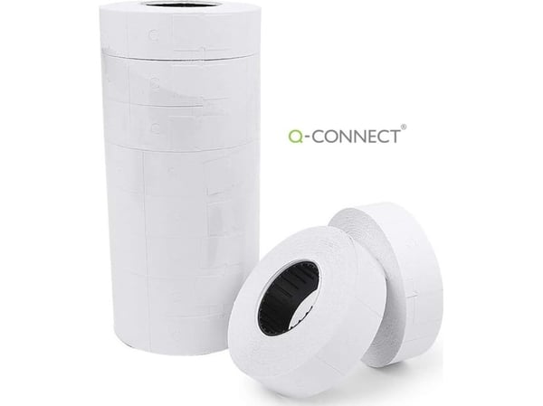 Q-Connect etiketter for prissetter 23x16 mm hvite (10)