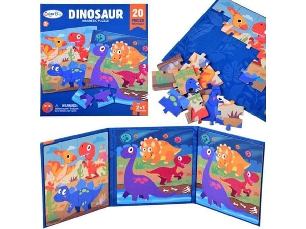 Jokomisiada magnetisk puslespill dinosaurer 40 deler ZA4268