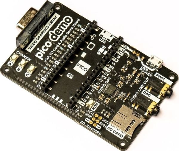 PiMoroni Pimoroni Pico VGA Demo Base - lyd-/videoutvidelse for Raspberry Pi Pico - Pimoroni PIM553}