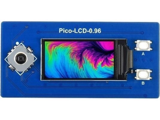 Waveshare IPS LCD-skjerm 0,96'' 160x80px - SPI - 65K RGB - for Raspberry Pi Pico - Waveshare 19653}