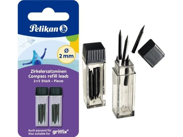 Pelikan ledninger, ledningsinnsatser for Griffix Compass 2x17mm 10 stk PELIKAN