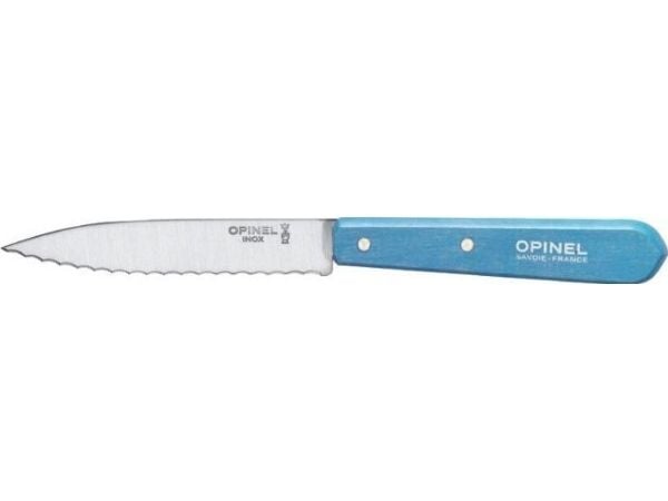 Opinel sågtandad kniv Blue 113