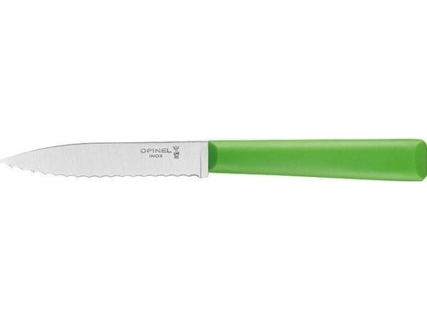 Opinel Les Essentiels kniv tagget grønn Opinel Les Essentiels kniv tagget grønn