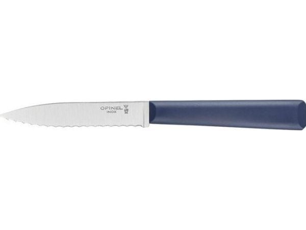 Opinel Les Essentiels kniv med sagtagget blad blå