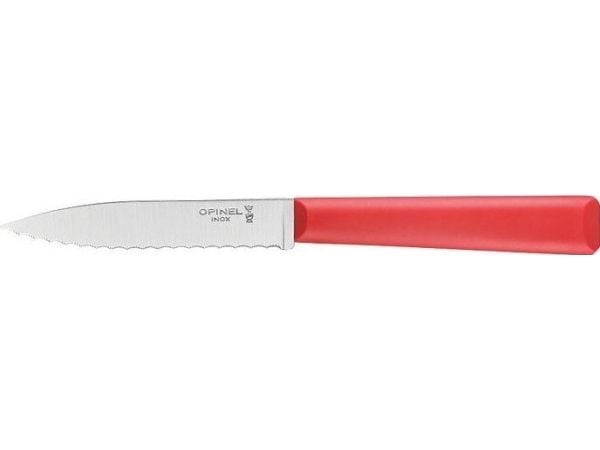 Opinel Les Essentiels kniv med tagget blad Rød Opinel Les Essentiels kniv med tagget blad Rød