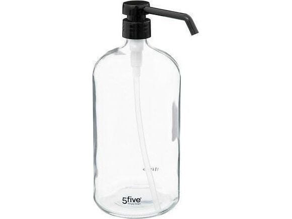 Såpedispenser 5five, såpe/badevæske, glass, 1 l