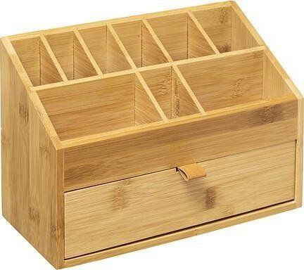 5five Bambu kosmetiikan järjestäjä, laatikko ja 9 lokeroa