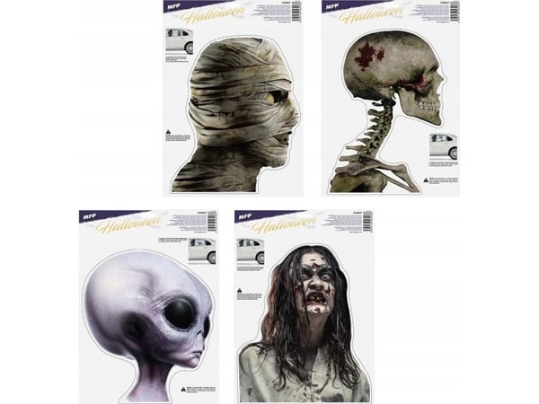 Julepynt MFP papir halloween-klistremerke WDH-610 30x42cm 1042047