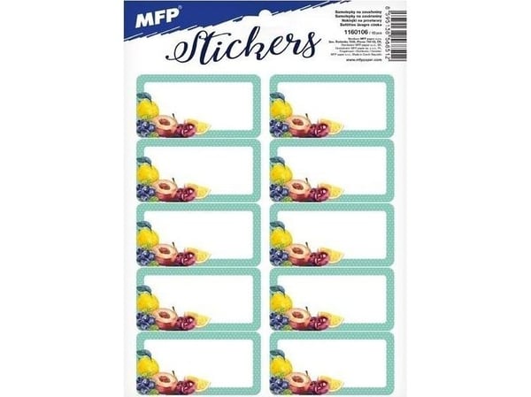 MFP-papirklistremerker for konserves 16,2x23cm 1160106