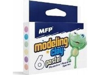 MFP papirstoff/plastelin 6 farger PASTEL 100 g 5301173