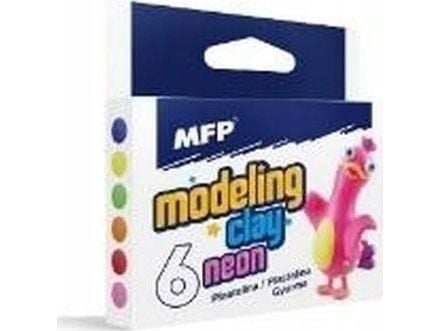 MFP modell/lekeler (papirleire) 6 farger NEON 100 g 5301172