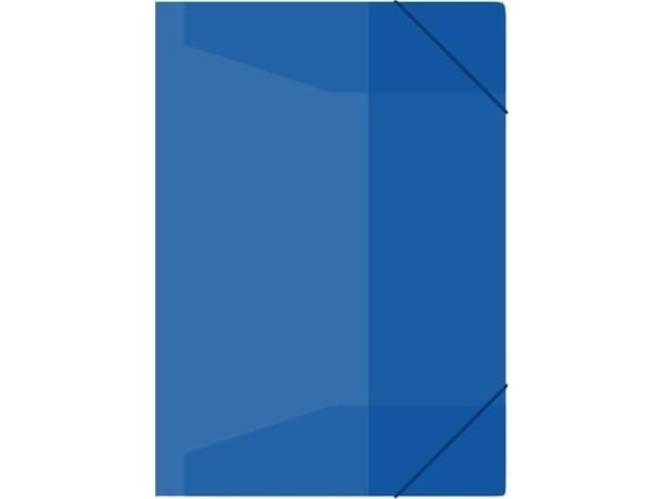 MFP mappe i papir A4 blå med gummi PP 5370341