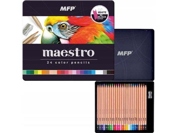 MFP fargekritt til papir 24 stk i metallboks 6300627