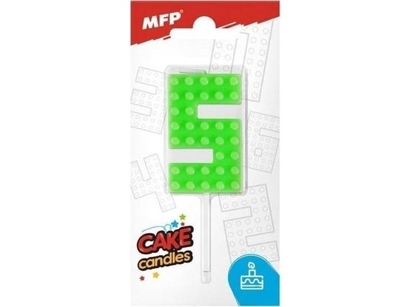 MFP papir kake-lys nr. 5 grønn 8800099