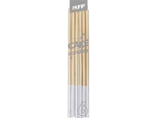 MFP papirkakelys 6 stk 14 cm gull 8800112