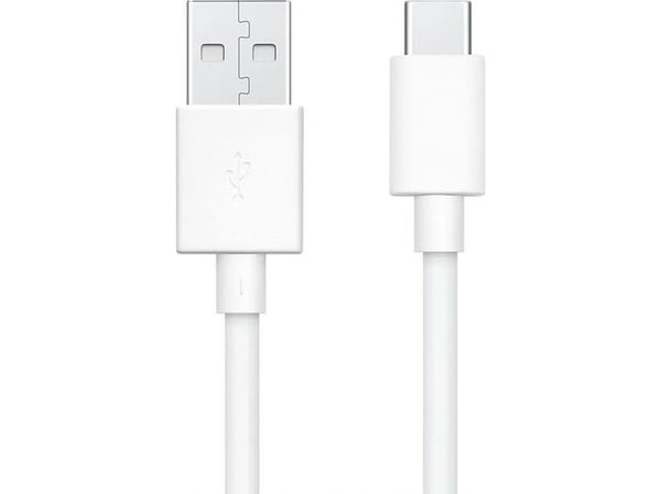 USB-kabel Oppo, USB-A til USB-C, 1 m, hvit