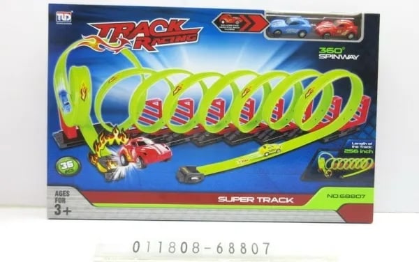 TRITON Extreme Race Track lapsille 3+ 360 asteen kierrokset + 2 ralliautoa + rakennusosat 36 el.