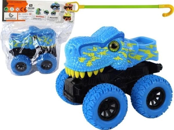 LeanToys terrengkjøretøy Tyranozaur Rex, gummihjul, blå