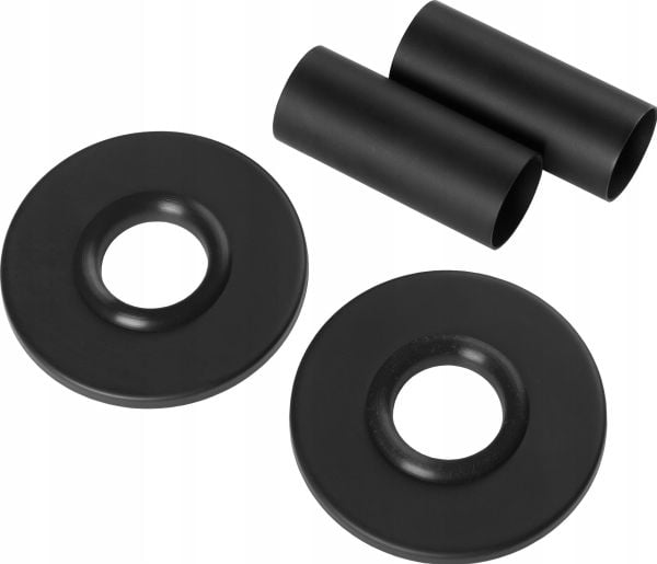 Invena maskeringssett for radiator tilkobling UA-11-C15, svart