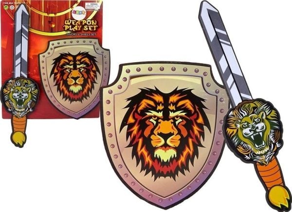 LeanToys Knight Sword Shield Foam EVA Lion 2 El.