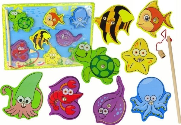 LeanToys tre-sett for å fiske med marine dyr