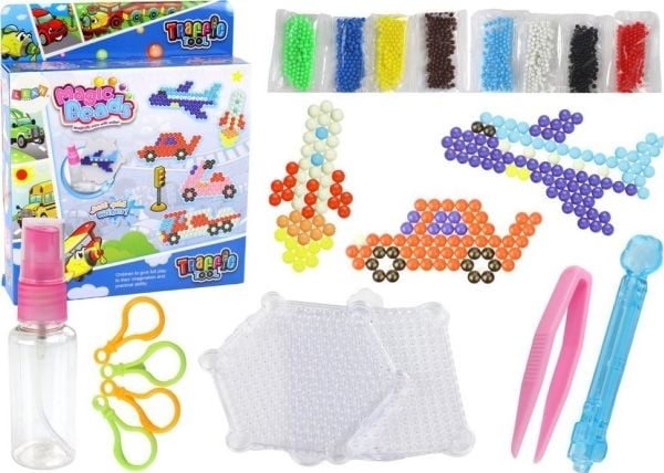 LeanToys DIY vesihelmet Magic Beads 8 väriä Kuljetusvälineet