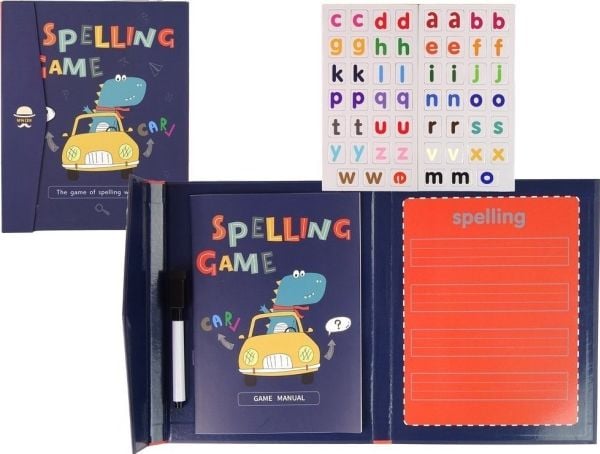 LeanToys Ksiazeczka pedagogisk magnetbokstaver engelsk