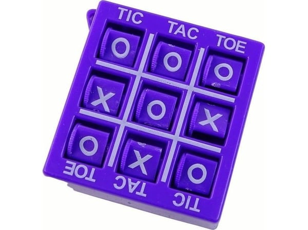 LeanToys Tic-Tac-Toe Game 4,5 cm Lilla
