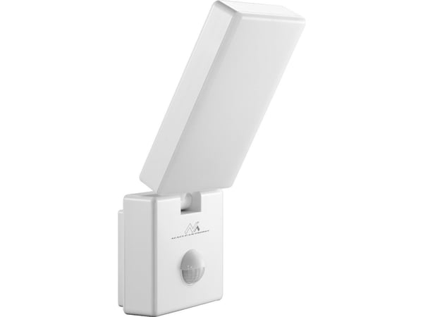 Vegglampe Maclean LED med bevegelsessensor 10W IP65 hvit (MCE516)
