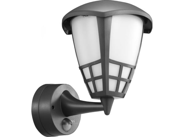 Maclean utendørslampe med sensor 1xE27 MCE518 GR, IP65, grå