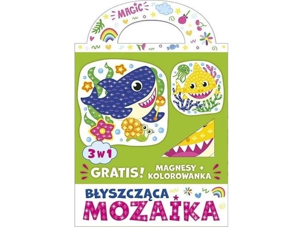 Ranok Kiiltävä mosaiikki 3in1 Värikkäät hait+grat.88979