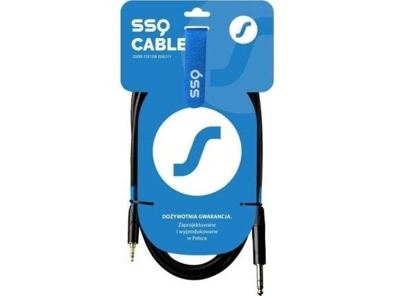 SSQ MiJS2 - Kaapeli jack stereo 3,5 mm - jack stereo 6,3 mm, 2 m