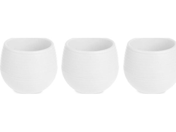 Ibergarden selvvannende plantekrukker i plast, 3 stk, Ø 6 cm