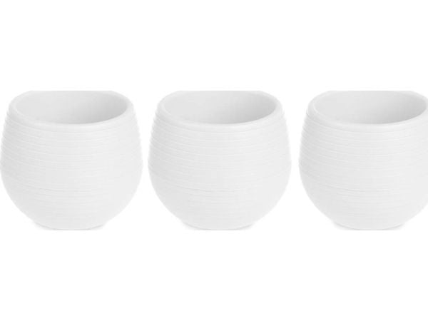 Ibergarden selvvannende potter i plast, 3 stk., Ø 10 cm