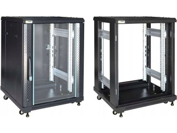 Pulsar rackskåp fristående för montering 15U/600x600 Pulsar RS1566