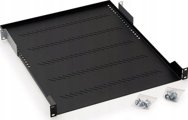 Triton 19“ Low profile shelf 1U 350mm 40.0kg, Sort