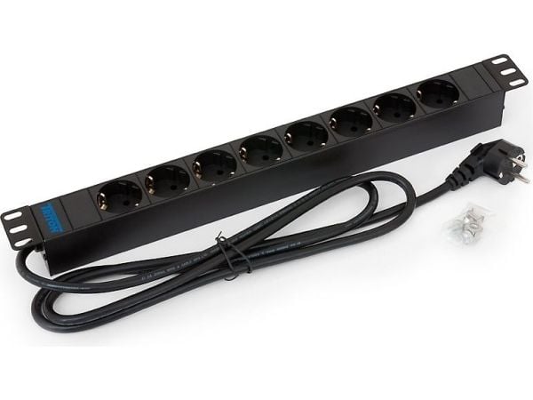 Triton RAB-PD-X02-A1, Perus, 1U, Musta, 8 AC-pistorasia(a), Tyyppi E / F, 2 m