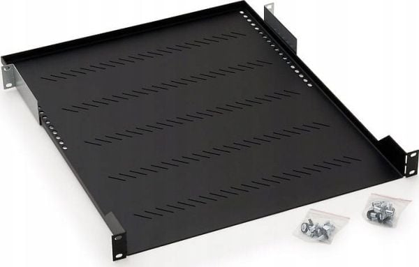 Triton 19“ Low profile shelf 1U 250mm 20.0kg, Sort