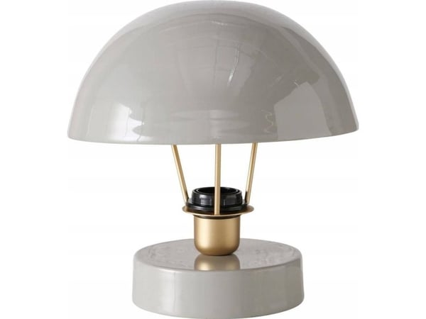 Boltze Clover metallinen pöytävalaisin, harmaa varjostin, Ø 25 cm