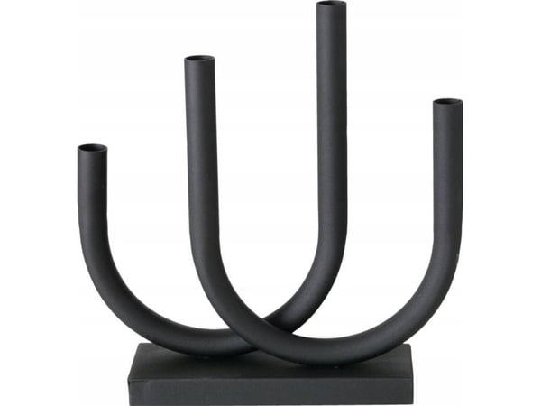 Boltze metall lysestake Tonis, 34 x 33 cm, sort