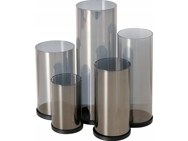 Boltze sølvlysestaker i metall, 4 stk. Boltze sølvlysestaker i metall, 4 stk.